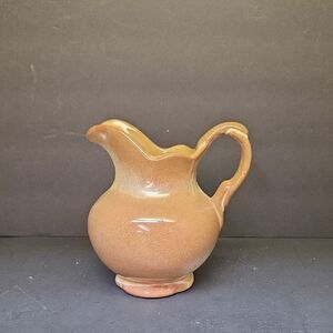 Vintage Frankoma Pottery Small Plainsman Brown Pitcher F30A